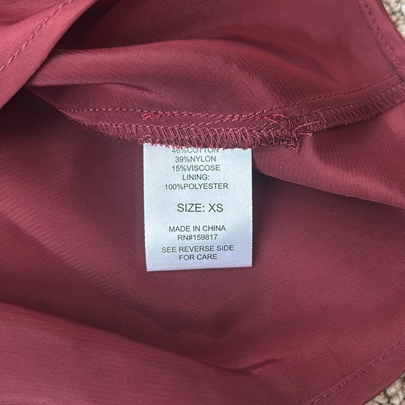 Altar’d State Liora Floral Maxi Dress Burgundy Lace Floral Corset Ribbon SZ XS - Picture 11 of 11